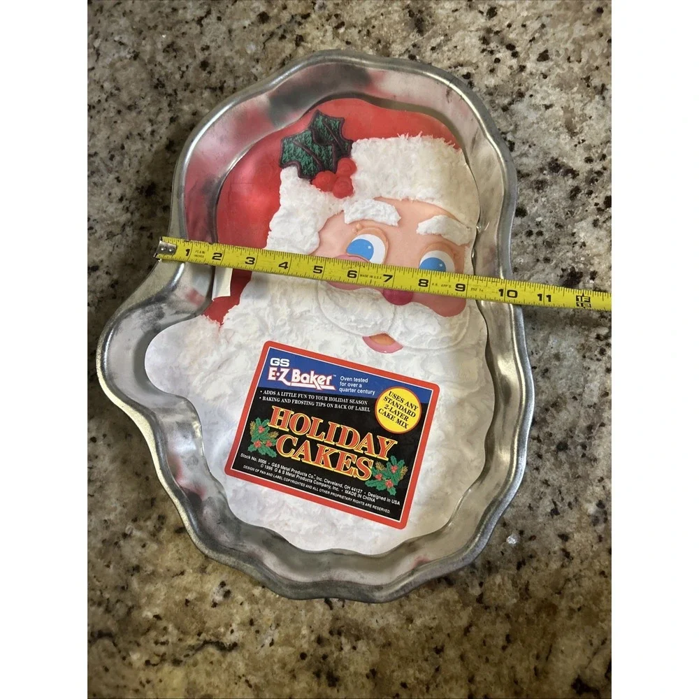 Vintage EZ baker Santa Claus Cake Pan,‎ Christmas Cake Pan